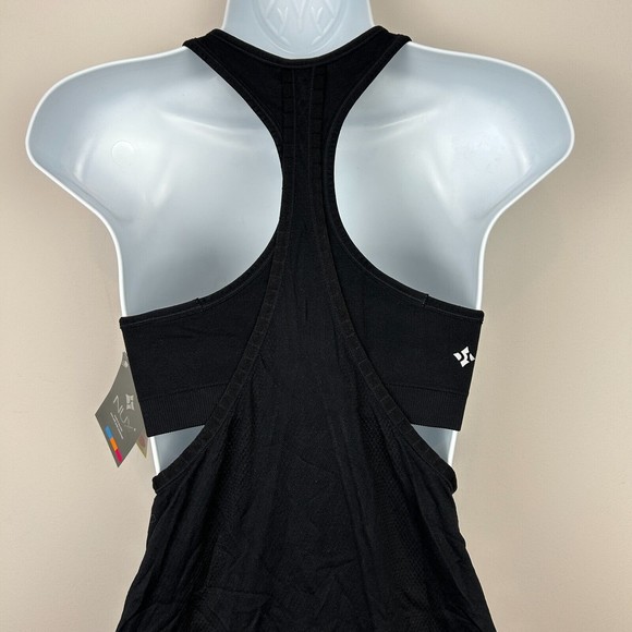 NUX Women's Black Harmony Tank over Bra T660 Size Small NWT - Picture 9 of 10